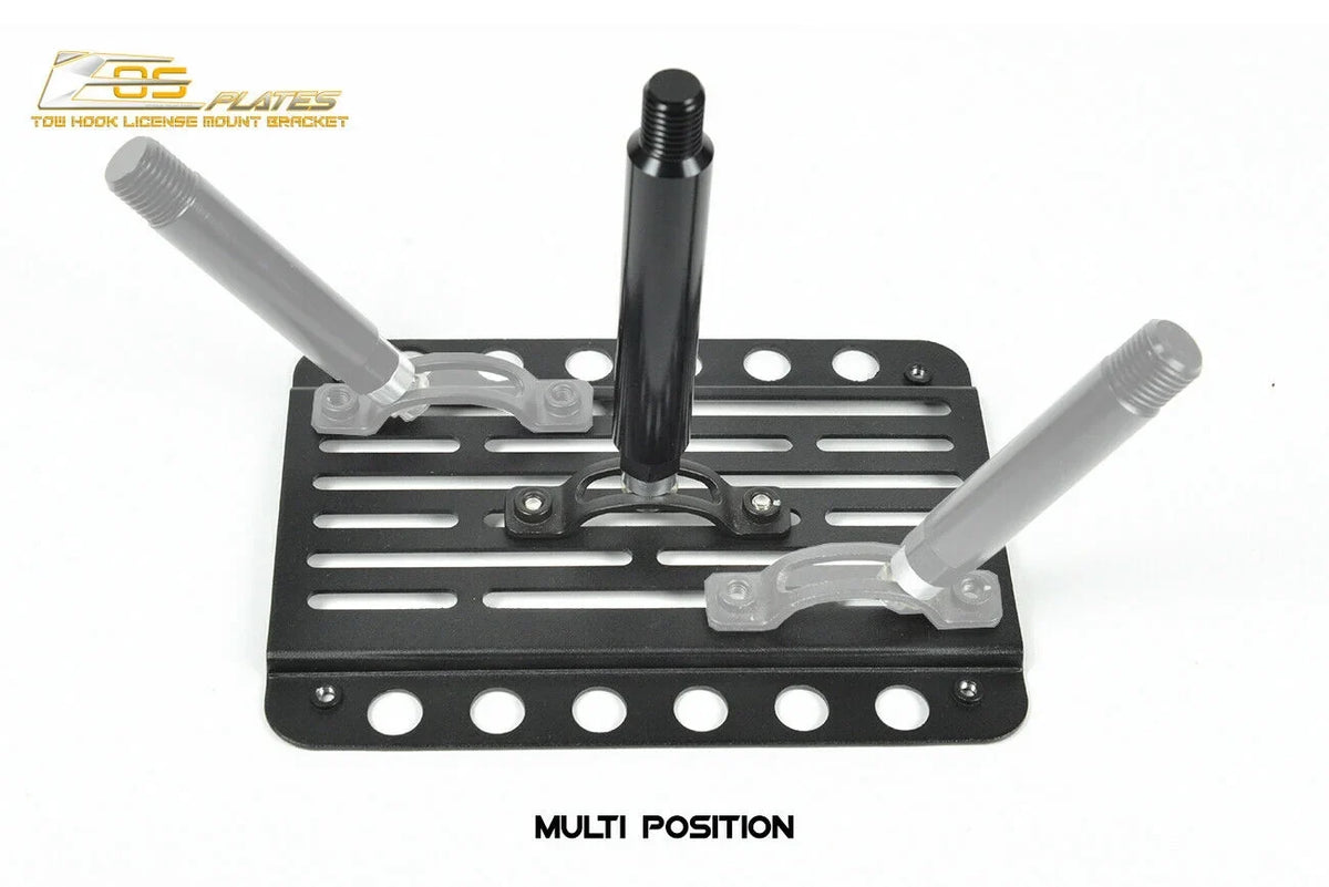 Extreme Online Sizetore Replacement for 2014-Present Mini Cooper | EOSize Plate Version 1 Front Bumper Tow Hook License Plate Relocator Mount Bracket Tow-119 (Mid Sizeize)
