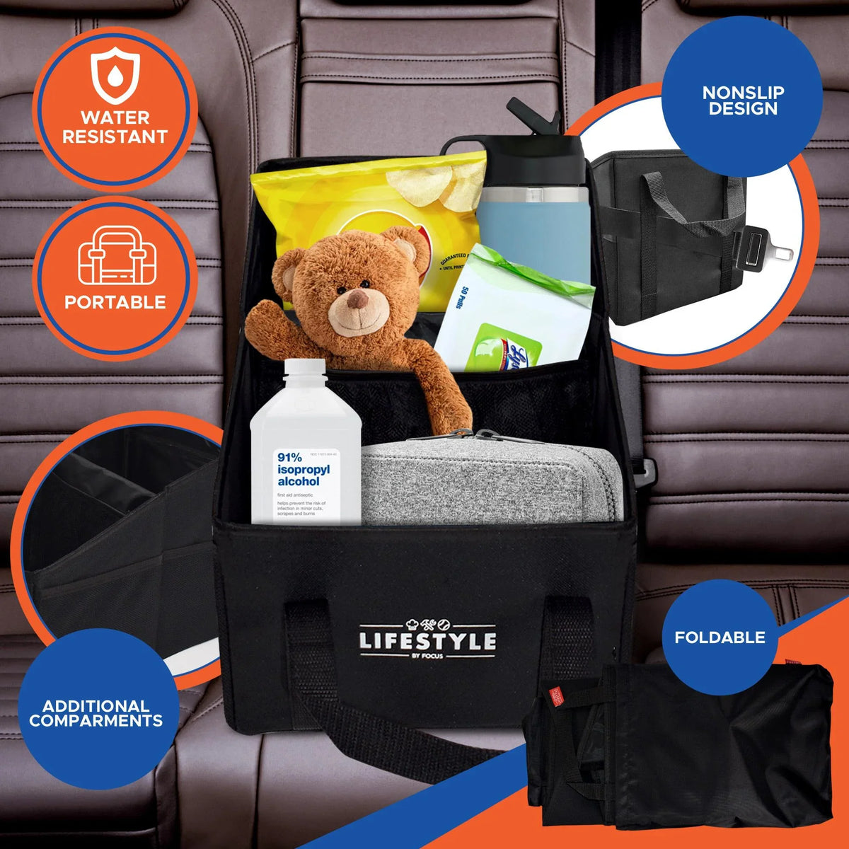 Lifestyle by Focus Car Organizer and Vacuum Sizeet