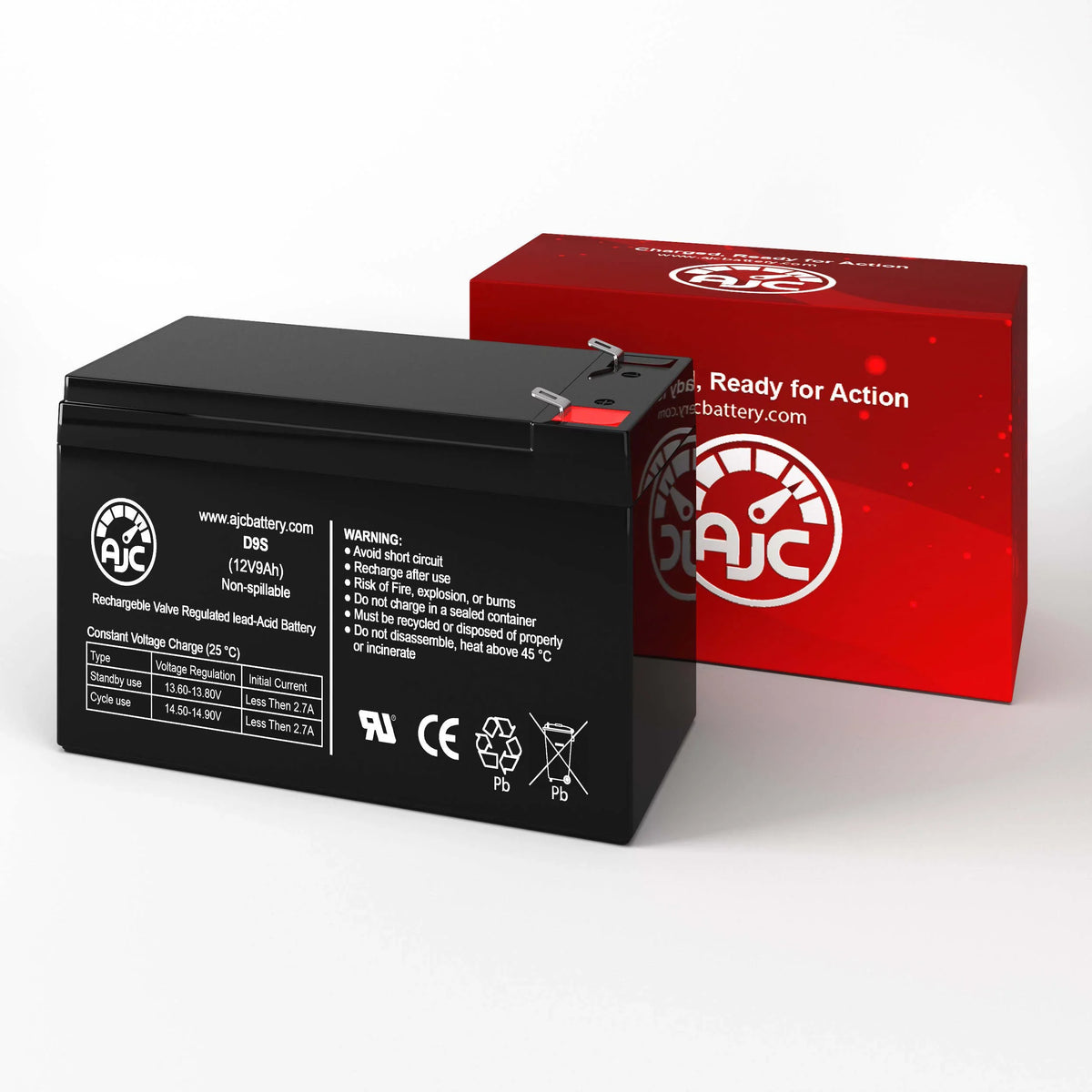 Merida PC 500 12V 9Ah Mobility Sizecooter Battery - This Is an AJC Brand Replacement