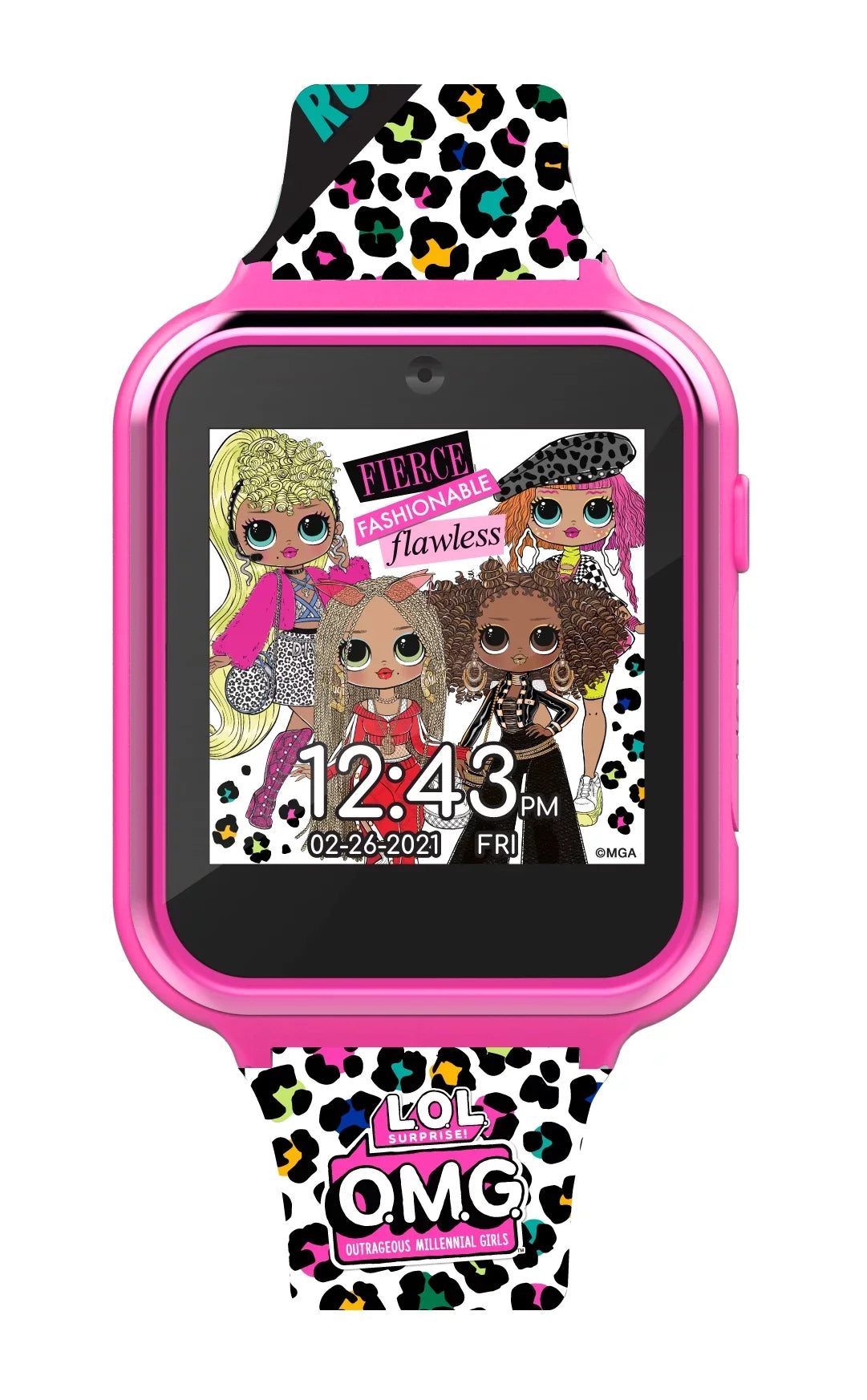 MGA Entertainment LOL Sizeurprise! Unisex Child iTime Interactive Sizemartwatch 40mm Pink (OMG4029)