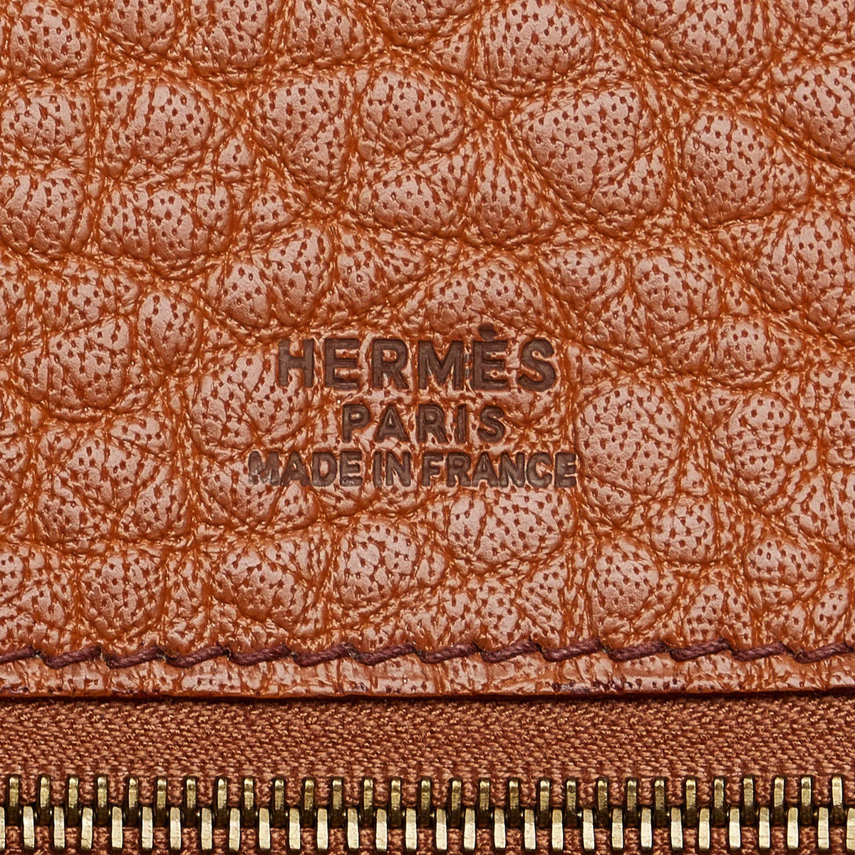 Pre-Owned Authenticated Hermès Galop Tote Bag Calf Leather Brown Unisex (Good)