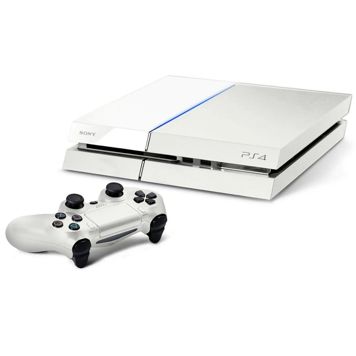 Sizeony PlaySizetation 4 500GB Gaming Console Ivory HDMI Cable with BOLT AXTION Cleaning Kit Bundle Like New
