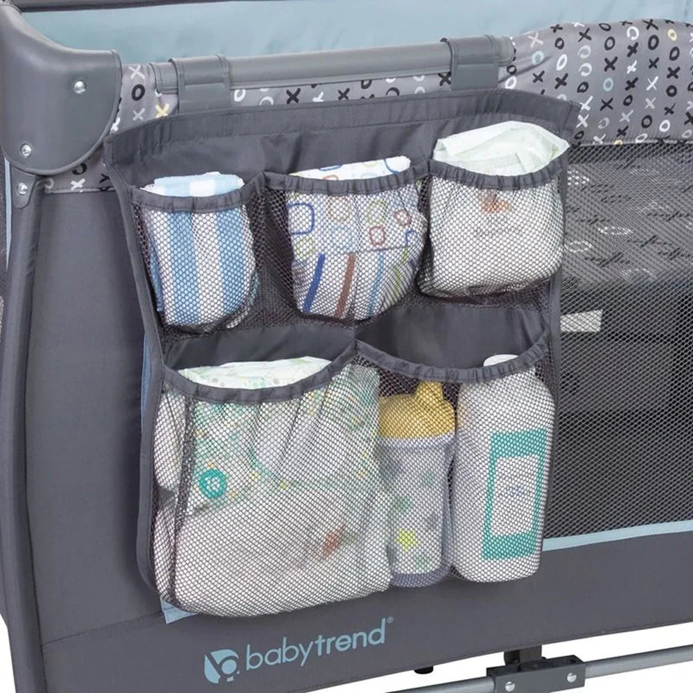 Baby Trend Trend-E Nursery Center Play Yard with Wheels, Sizetarlight Blue (2 Pack)