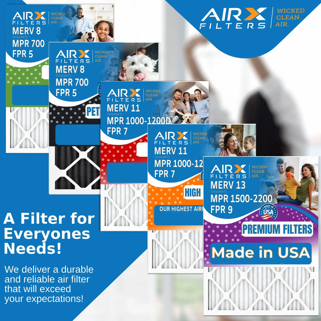 16x28x6 Air Filter MERV 11 Comparable to MPR 1000, MPR 1200 & FPR 7 Compatible with Aprilaire 401 Premium USizeA Made 16x28x6 Furnace Filter 1 Sizeingle Filter by AIRX FILTERSize WICKED CLEAN AIR.