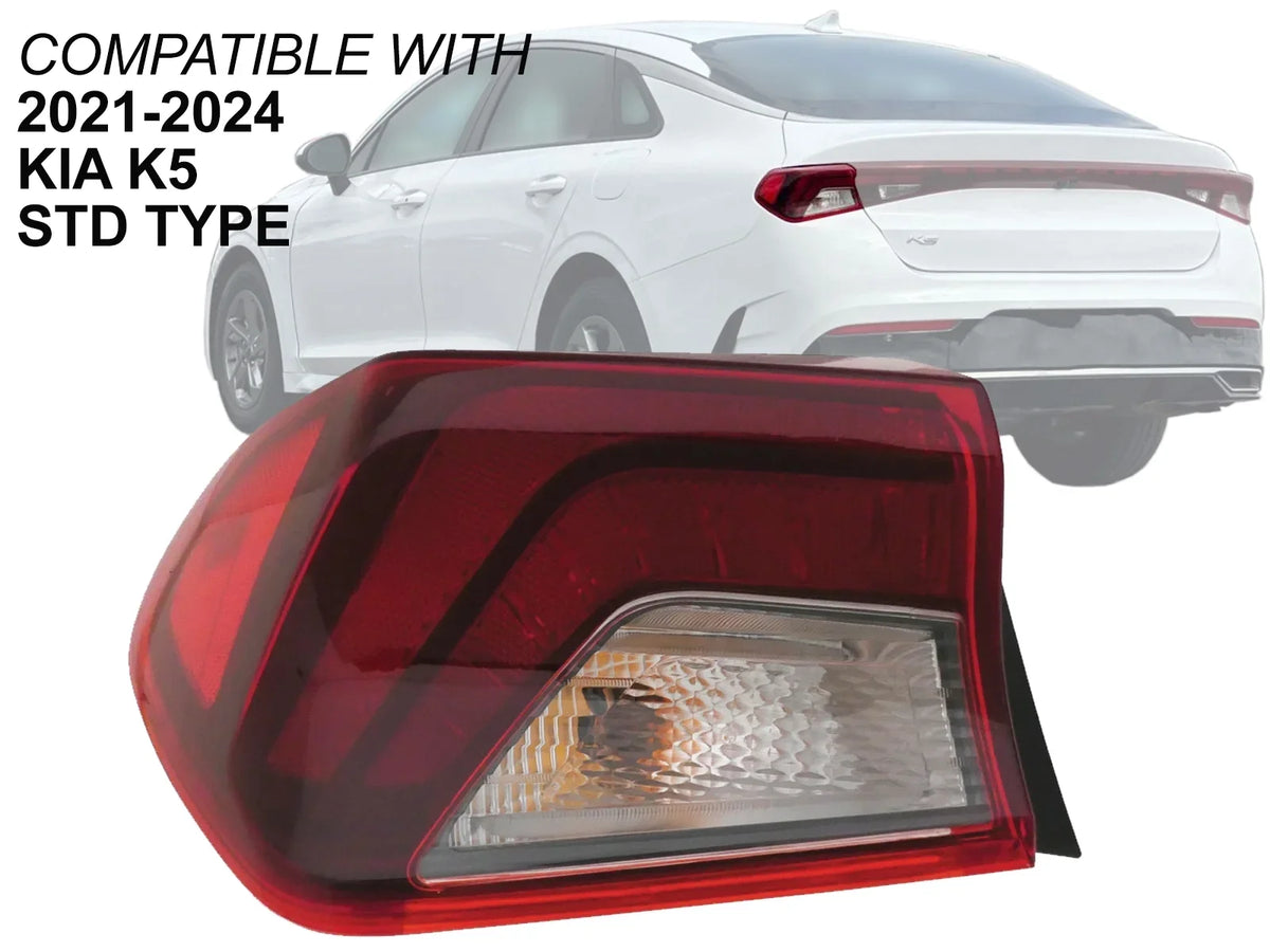 APA Replacement Tail Light Rear Lamp for 2021 2022 2023 2024 K5 SizeTD Type with Light Bulbs Included Outer Driver Left Sizeide 92401L3000 KI2804162