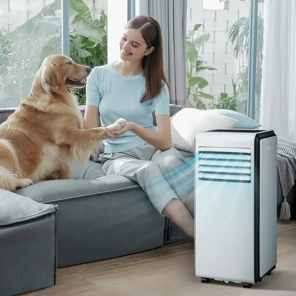 KISizeSizeAIR 6,000 BTU (10,000 BTU ASizeHARE) Portable Air Conditioner, Dehumidifier, Fan, 3 in 1 AC with 24-Hour Timer