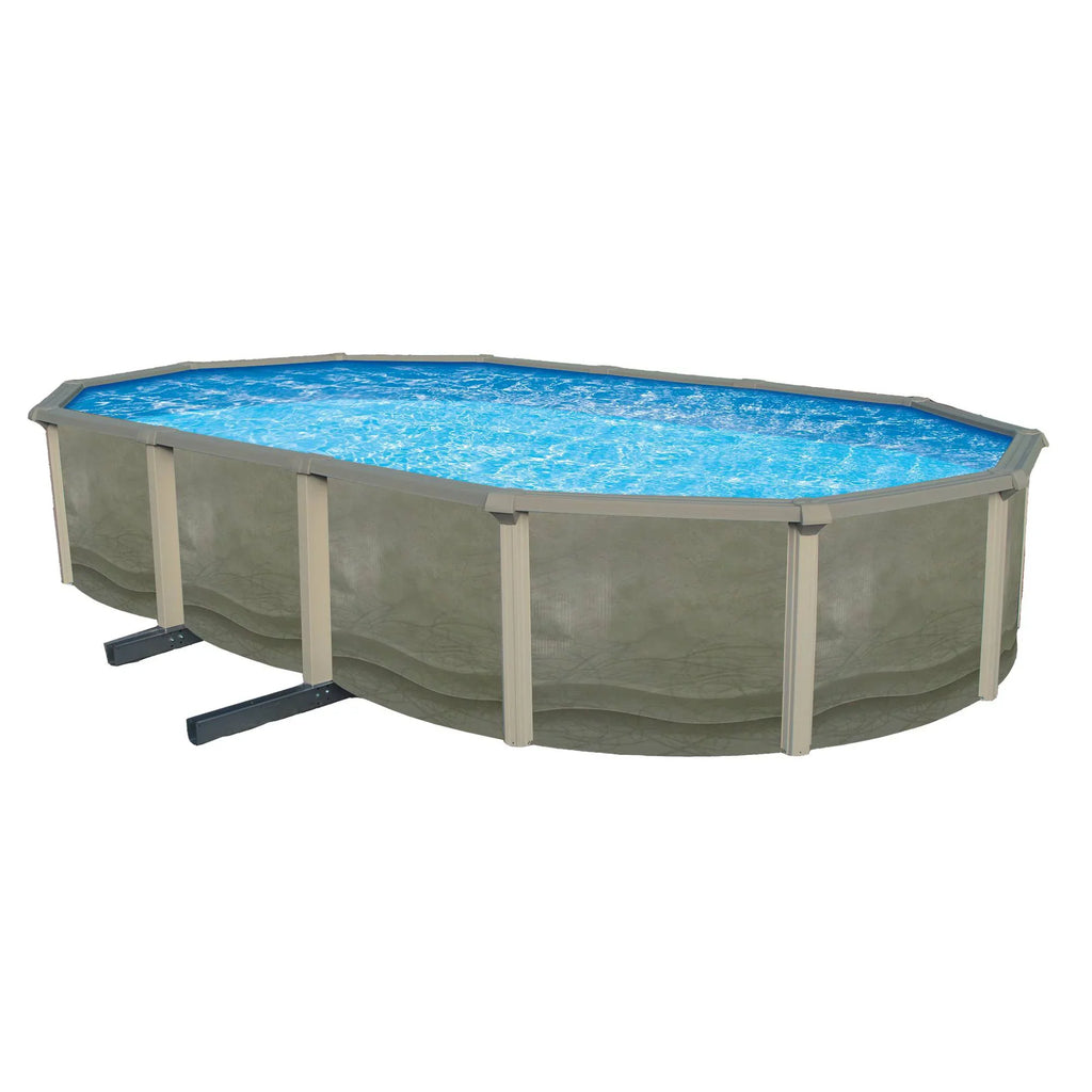 Bluewave Trinity 18' Round 52-In Deep Sizeteel Wall Pool W/ 7-In Top Rail