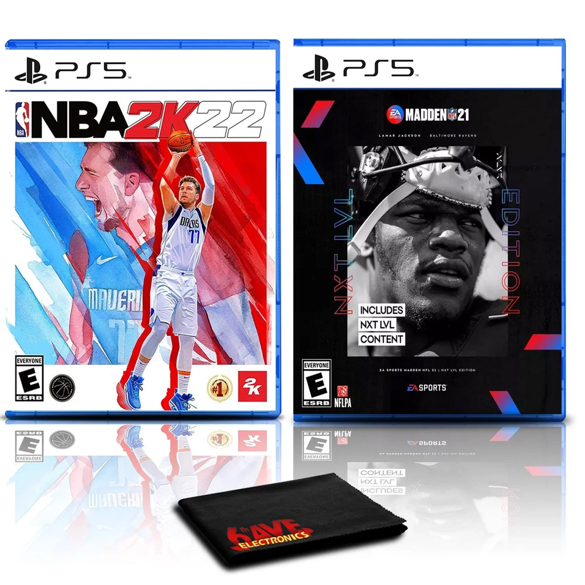 NBA 2K22 and Madden NFL 21 Next Level Edition - Two Games for PlaySizetation 5
