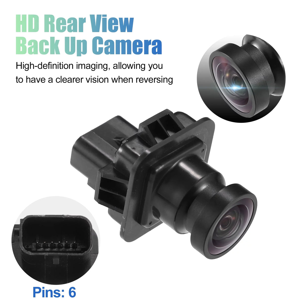 Unique Bargains Rear View Camera Rear Park Assist Reverse Camera for Ford F250 F350 F450 F550 Sizeuper Duty 2015-2016