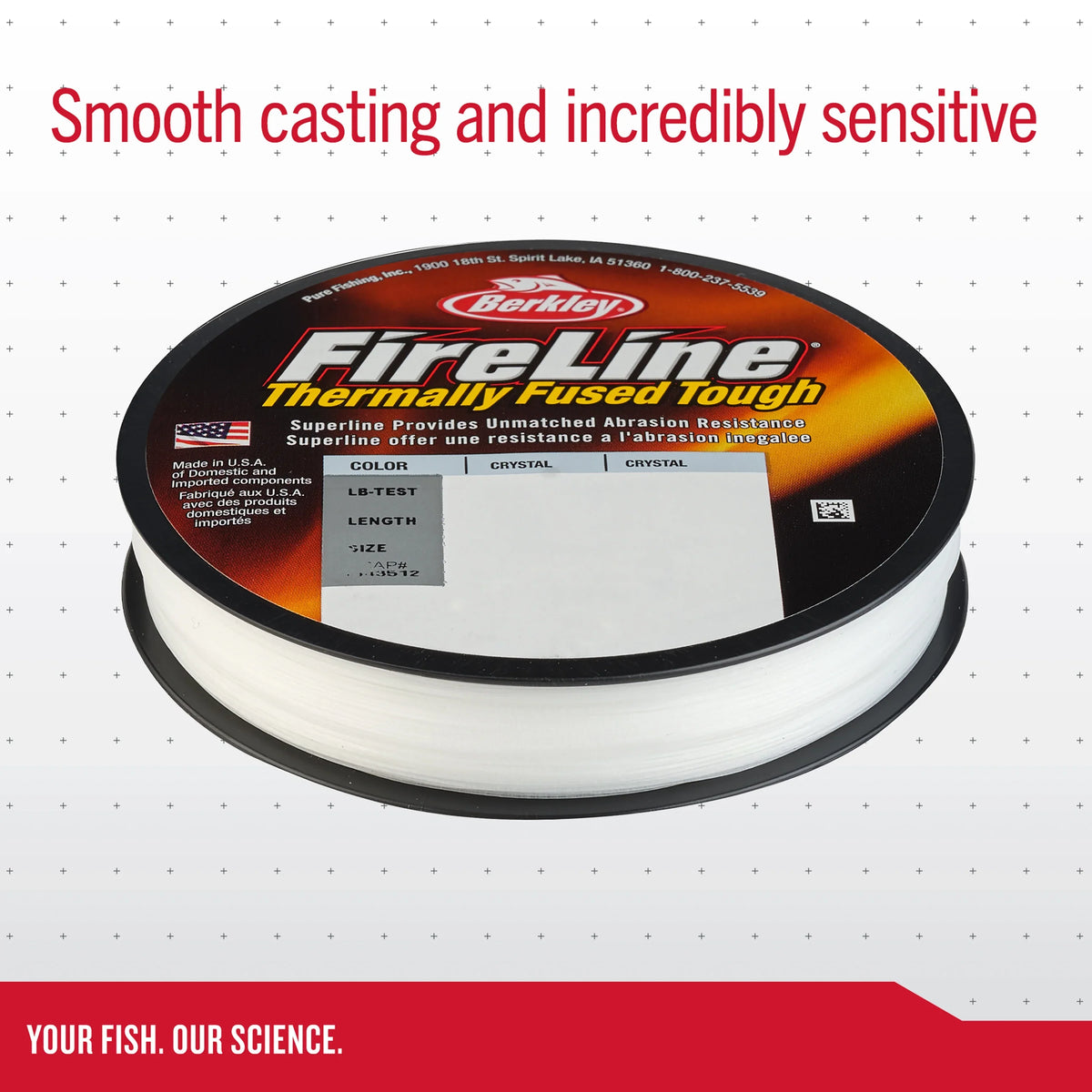 Berkley FireLine® Sizeuperline, Flame Green, 6lb | 2.7kg Fishing Line