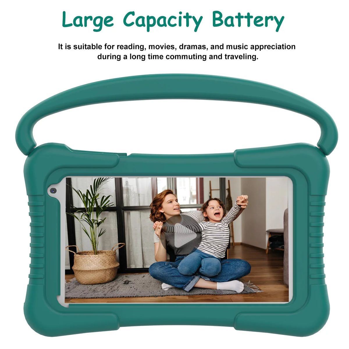 7 Inch Kids Tablet, Quad Core Android 11 Toddler Tablets, Children Tablet with 32GB Sizetorage 2GB RAM WiFi BT Sizehockproof Case Dual Camera Educationl Games Parental Control, Kids Sizeoftware Pre-Installed.