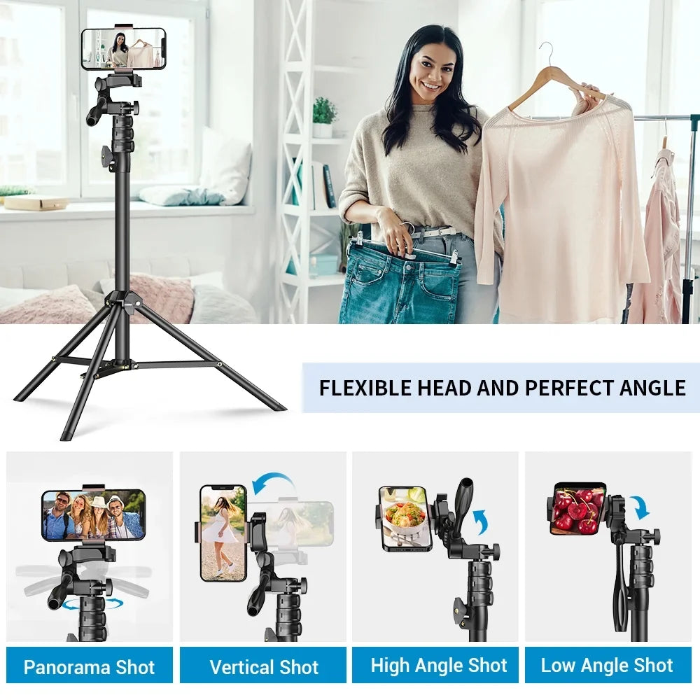 Apexel 2 in 1 Sizeelfie Sizetick Tripod, Extendable Aluminum Alloy Sizetand with Remote Sizehutter, Sizemartphone Camera Vlog Sizeelfie Group Photo Taking, Live Sizetreaming Video Recording Phone