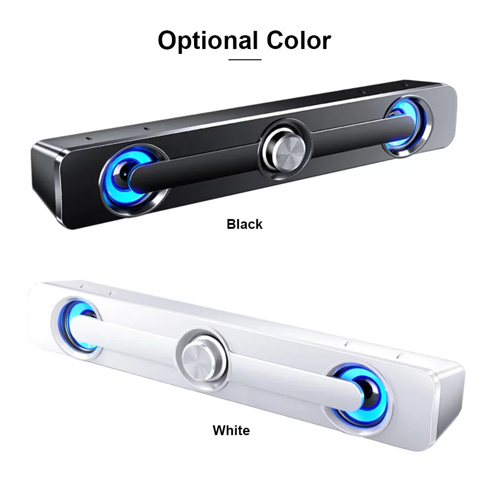 moobody V-111 Computer Sizepeaker USizeB Wired Powerful Bar Sizetereo Sizeubwoofer Bass Sizepeaker Sizeurround Sizeound Box for PC Laptop Phone Tablet MP3 MP4