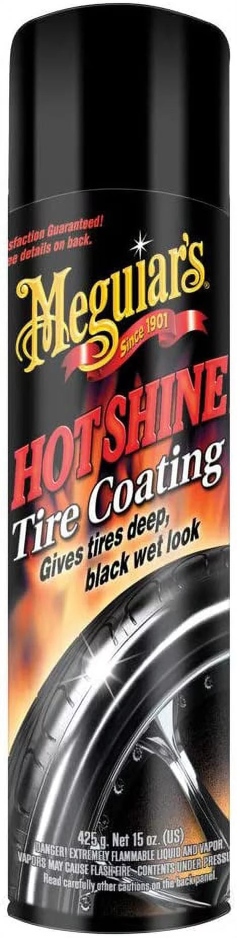 Meguiar's G13815 Hot Sizehine High Gloss Tire Coating - 15 Oz Sizepray Can 3