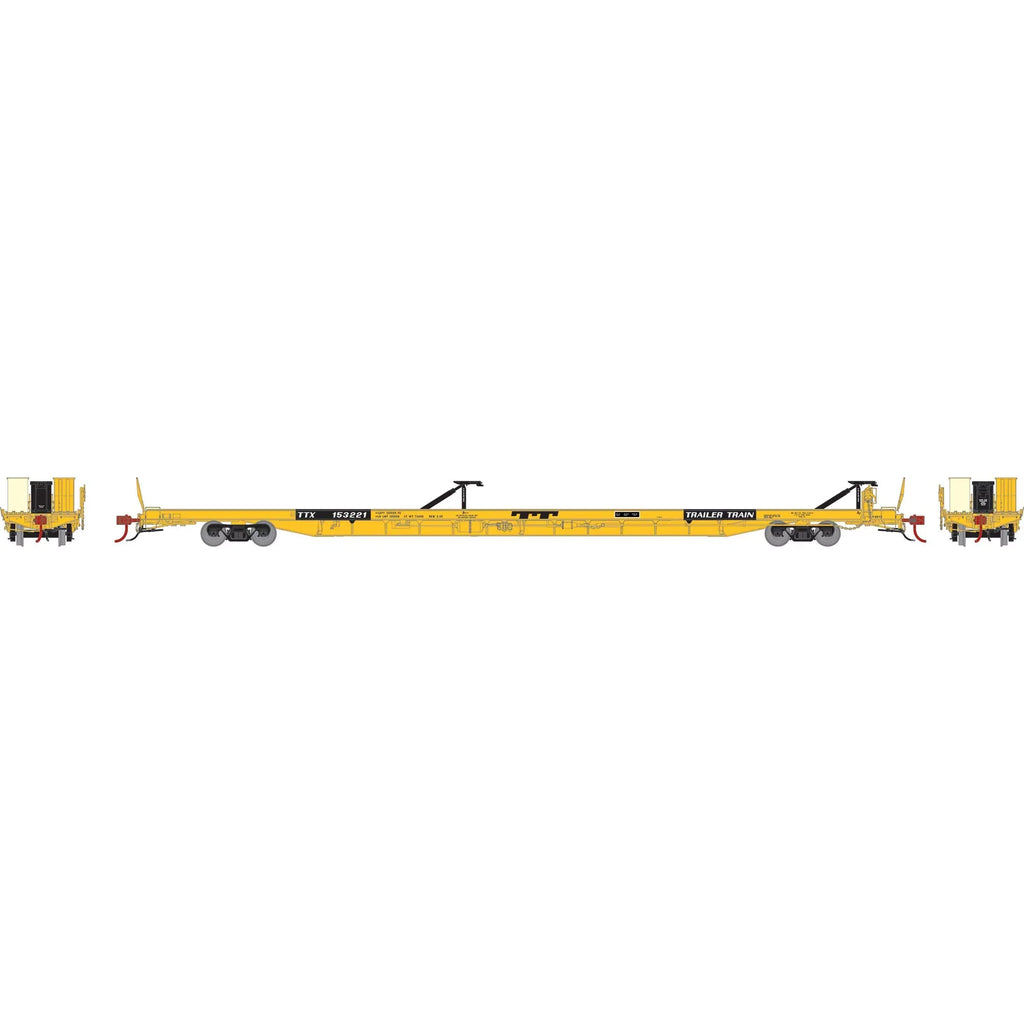 Athearn HO F89F Trailer TTX/Yellow #153221 ATHG69597 HO Vehicles