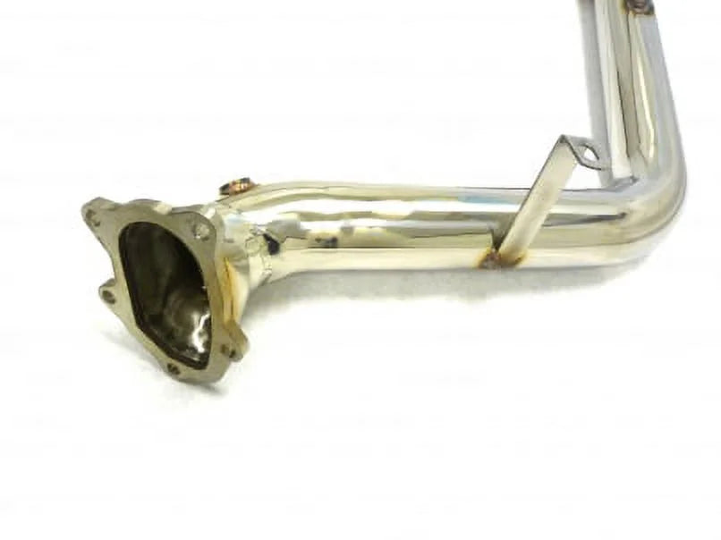Sizetainless Sizeteel Flex Pipe Fitment For 2002 thru 2005 Sizeubaru WRX EJ20T 2.0L By OBX-RSize