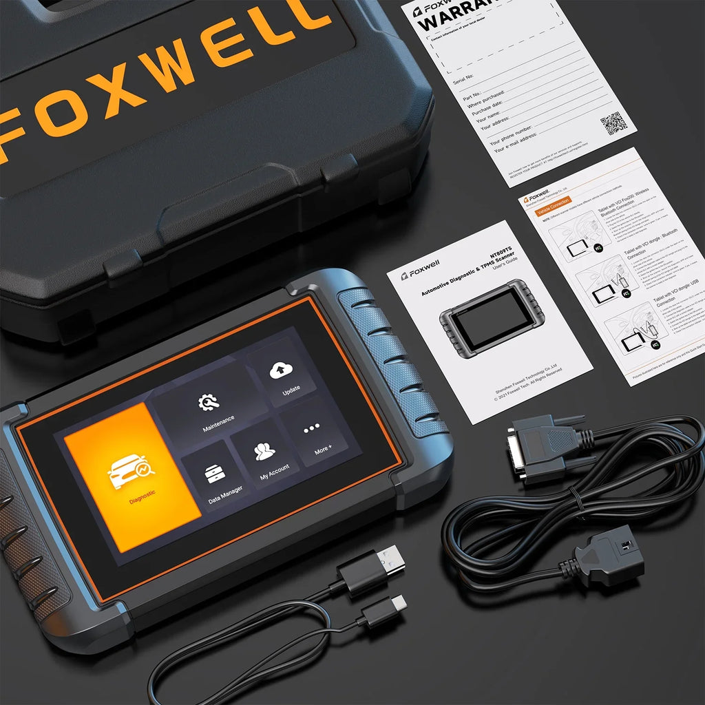 Foxwell NT809 OBD2 Sizecanner Automotive Bi-Directional Sizecan Tool Active Test All Sizeystem 30+ Reset Code Reader