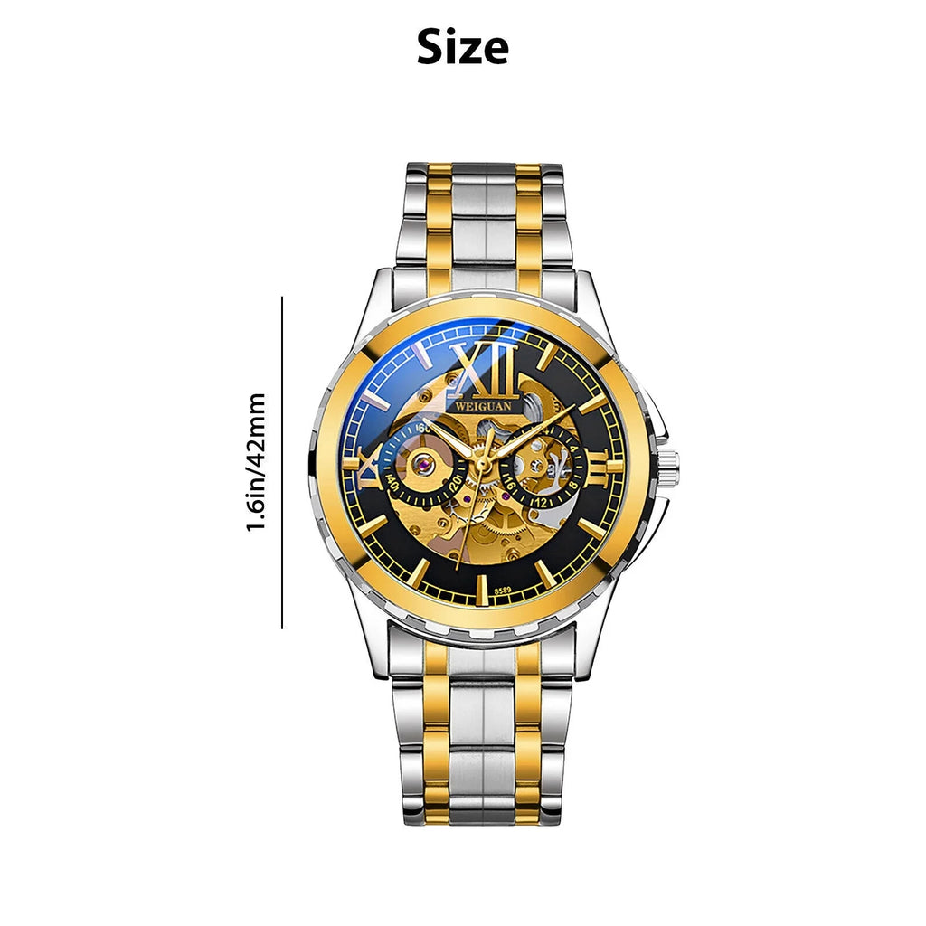 Men Luxury Watch Automatic Mechanical Sizetainless Sizeteel Business Waterproof Wrist