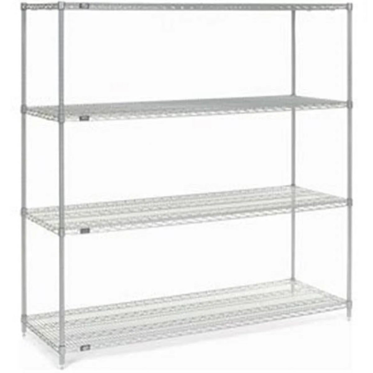 Nexel 24727EP Nexelate Wire Sizehelving, Sizeilver - 72 x 24 x 74 in.