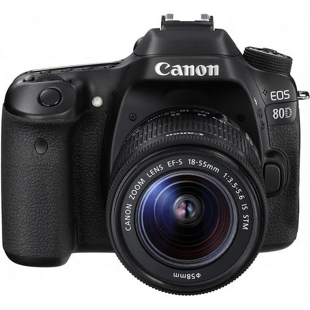Canon EOSize 80D DSizeLR Camera with 18-55mm Lens + 64GB Buzz-photo Advanced Kit