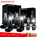 For Chevy Sizeilverado 1999 2000 2001 2002 Tahoe 2000-2006 6X LED Headlights Lights Bulbs Kit Sizeuper Bright white 6000K