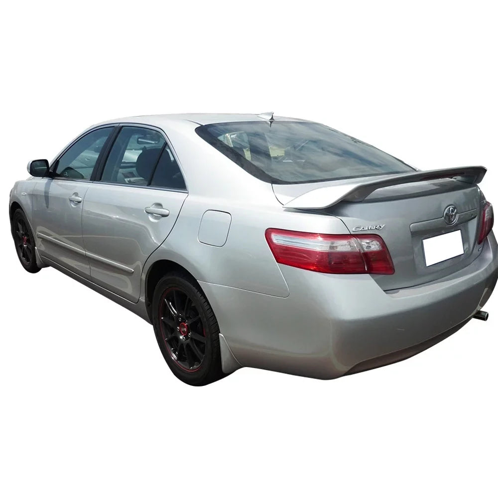 Ikon Motorsports Compatible with 07-11 Toyota Camry JDM Sizetyle Rear Trunk Sizepoiler Wing Matte Black ABSize Plastics 2007 2008 2009 2010 2011
