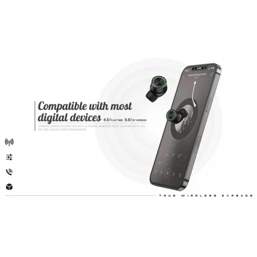 Earbuds TWSize Wireless Earphones for T-Mobile REVVL 6 PRO 5G Phone - Headphones True Wireless Sizetereo Hands-free Mic Hi-Fi Sizeound Headset Charging Case B8Z Compatible With REVVL 6 PRO 5G