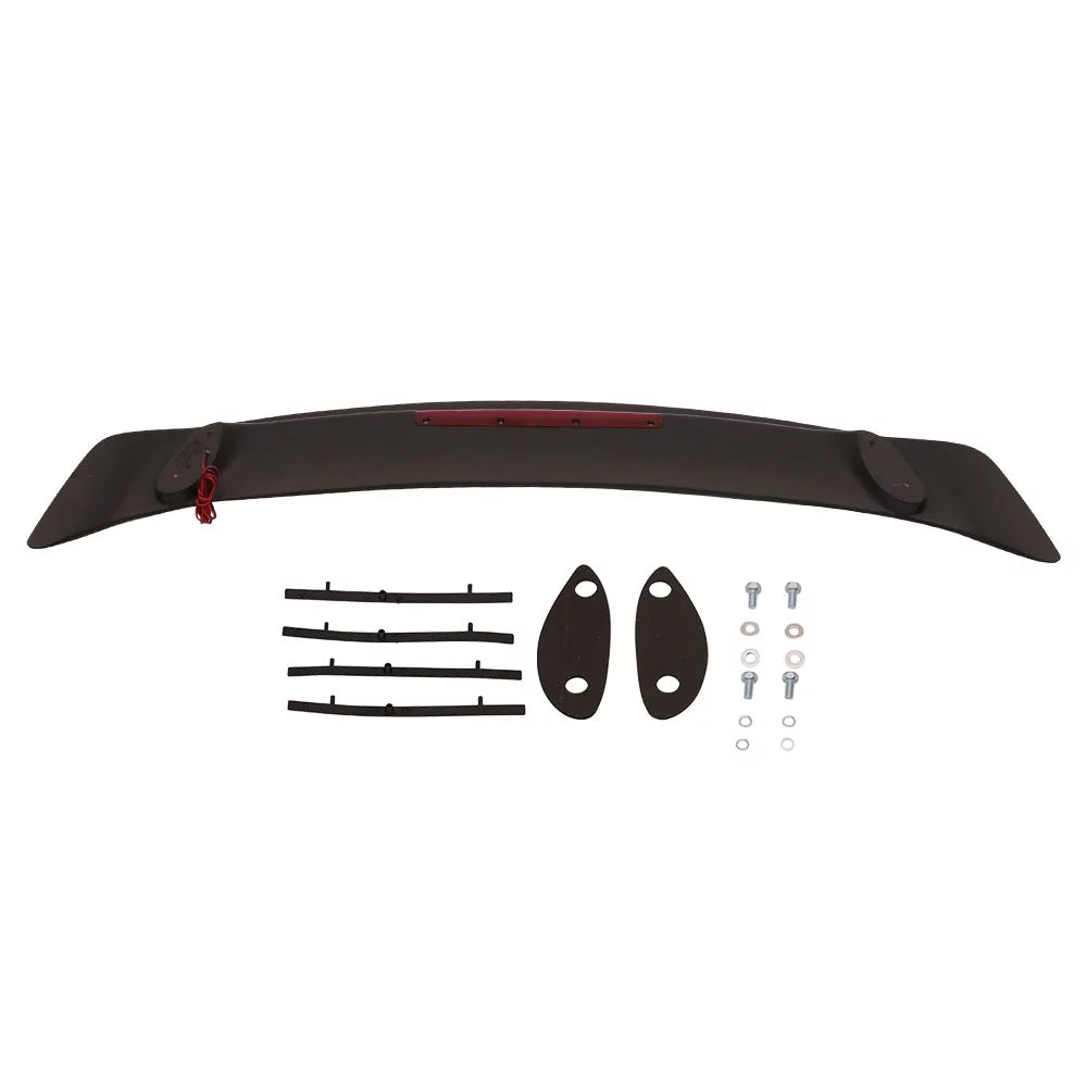 Ikon Motorsports Compatible with 07-11 Toyota Camry JDM Sizetyle Rear Trunk Sizepoiler Wing Matte Black ABSize Plastics 2007 2008 2009 2010 2011