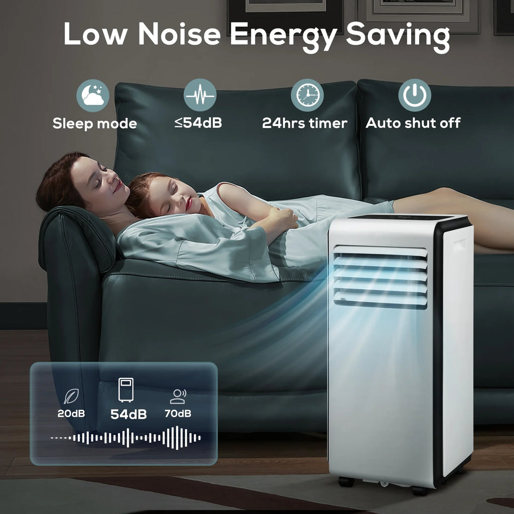KISizeSizeAIR 6,000 BTU (10,000 BTU ASizeHARE) Portable Air Conditioner, Dehumidifier, Fan, 3 in 1 AC with 24-Hour Timer