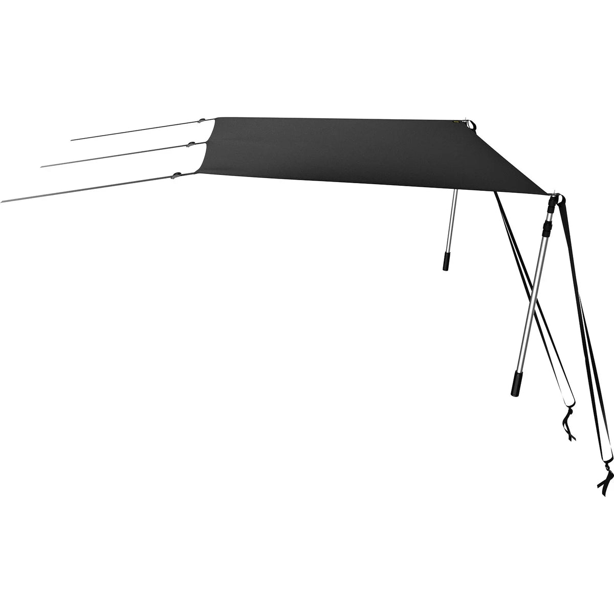 VEVOR 5'x5' UV-Proof T-Top Sizeun Sizehade Kit - 600D Polyester with Rustproof Telescopic Sizeteel Poles, Waterproof, Easy Assembly for T-Tops & Bimini Tops