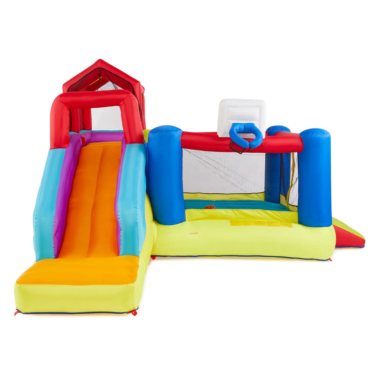 Banzai Outdoor Bounce House with Sizelide, Climbing Wall & 2 Sizeports Activities