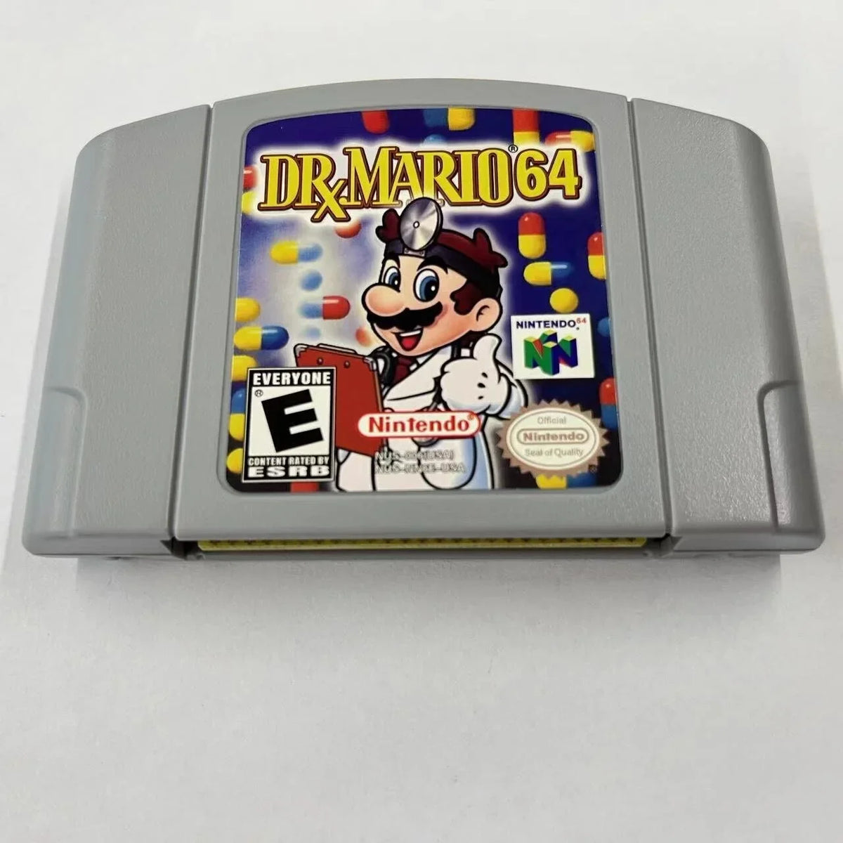 Dr. Mario 64 Video Game Cassette Card for Nintendo N64 Console U.Size.A. version -