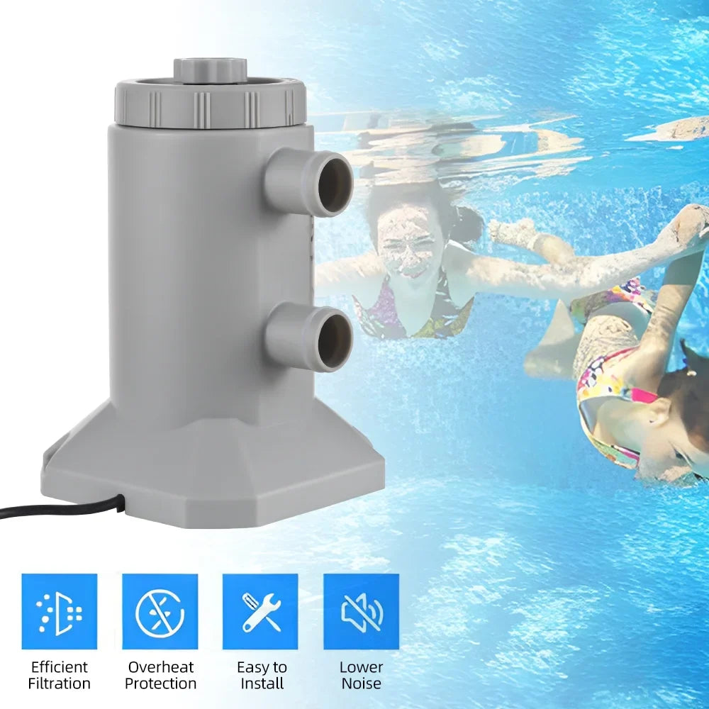 Carevas Cartridge Pump,Filter Pump Noise Improved And Pump Above Pools Rate Low Noise 250l/hRate 2 / Filter With 2 /Rate Low Improved And Water Above Pools 55w Low Noise Improved