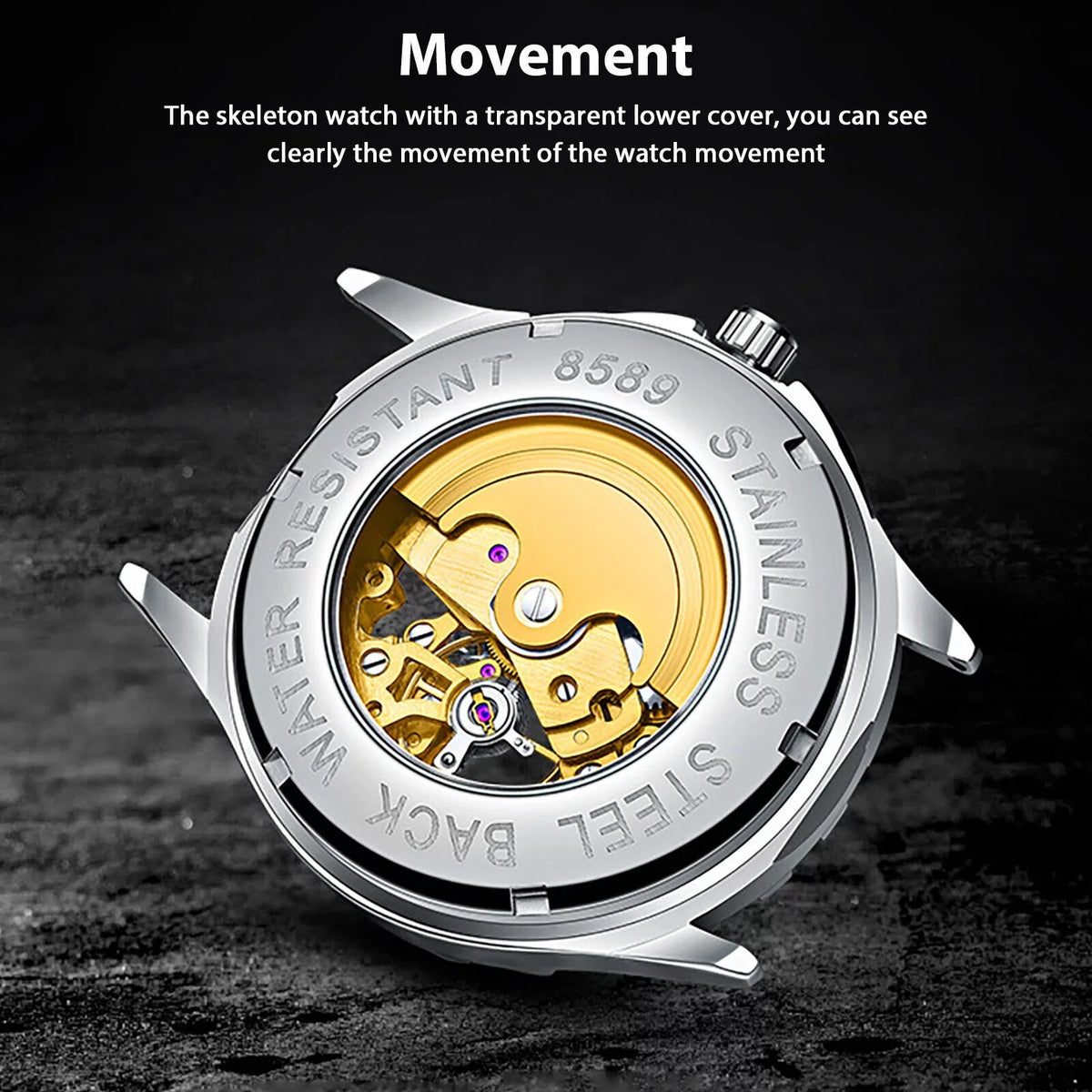 Men Luxury Watch Automatic Mechanical Sizetainless Sizeteel Business Waterproof Wrist