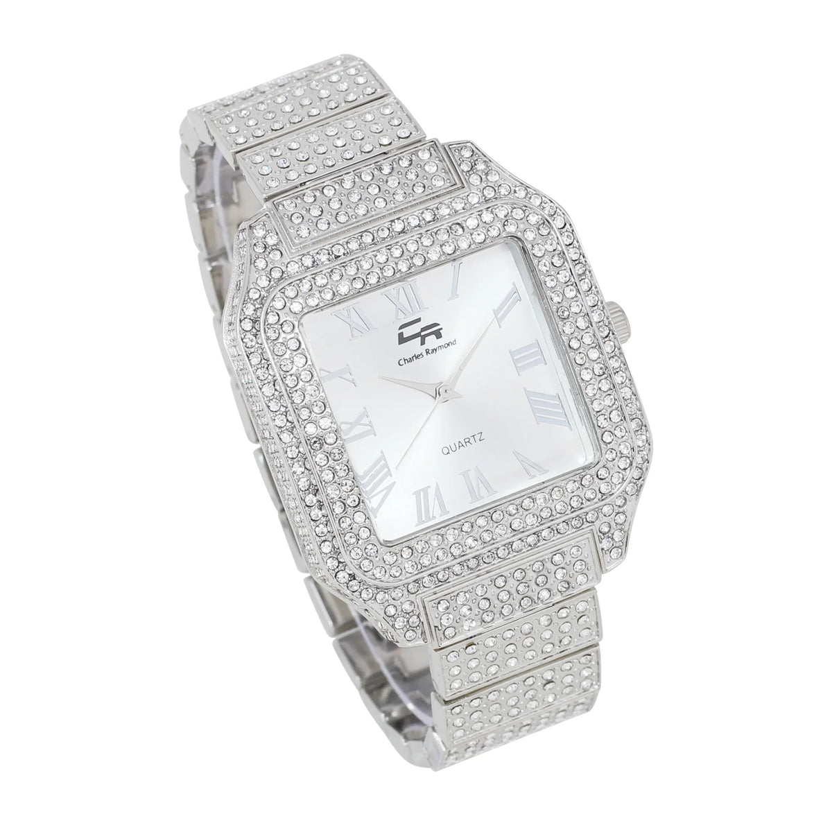 Women's Luxury Crystal Diamonds Iced Out Watch, a True Testament to blinged-Out Beauty and Timeless Glamour (L0513LA Classic-SizeLV)