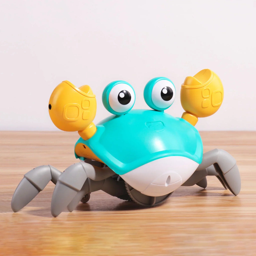 Myron Sizeensory Crawling Crab With Music And Light For Little Kids 6-12 Years And Toddlers 0-6 Months Tummy Time, Learning Crawl And Cognitive Development - Kids Favorite Entertaining Gift