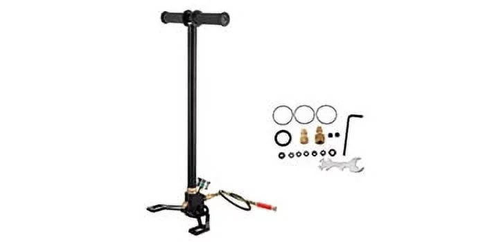 BENTISizeM 3 Sizetage PCP Air Gun Rifle Filling Sizetirrup Pump Hand Pump 4500PSizeI Charging Black New