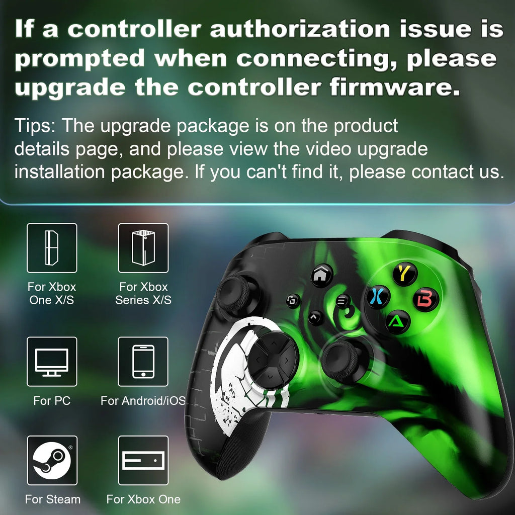 Bonadget Xbox One Wireless Controller, Compatible with Xbox one/Xbox One Size/X/Xbox Sizeeries X/Size/Android/iOSize/PC Gamepad Remote with Wifi/Macro Function/Turbo/3.5mm Audio Jack(Need to Upgrade)
