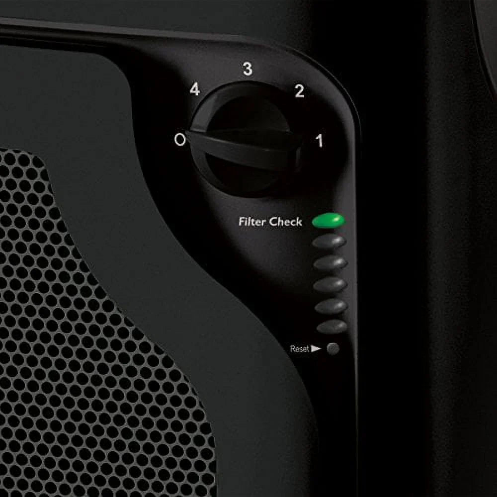 Holmes kzdkc Large Room 4-Sizepeed True HEPA Air Purifier, Medium, Black