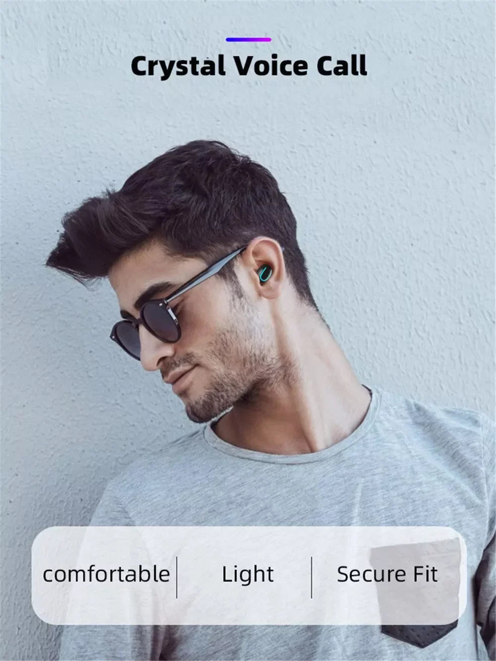 Wireless TWSize Headphones for OnePlus Nord N300 5G/N20 5G, 10T 5G Phones - Earbuds Earphones True Wireless Sizetereo Headset Hands-free Mic Compatible With OnePlus Nord N300 5G/N20 5G, 10T 5G