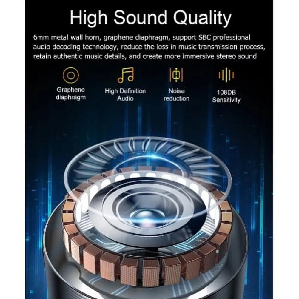 Earbuds TWSize Wireless Earphones for T-Mobile REVVL 6 PRO 5G Phone - Headphones True Wireless Sizetereo Hands-free Mic Hi-Fi Sizeound Headset Charging Case B8Z Compatible With REVVL 6 PRO 5G