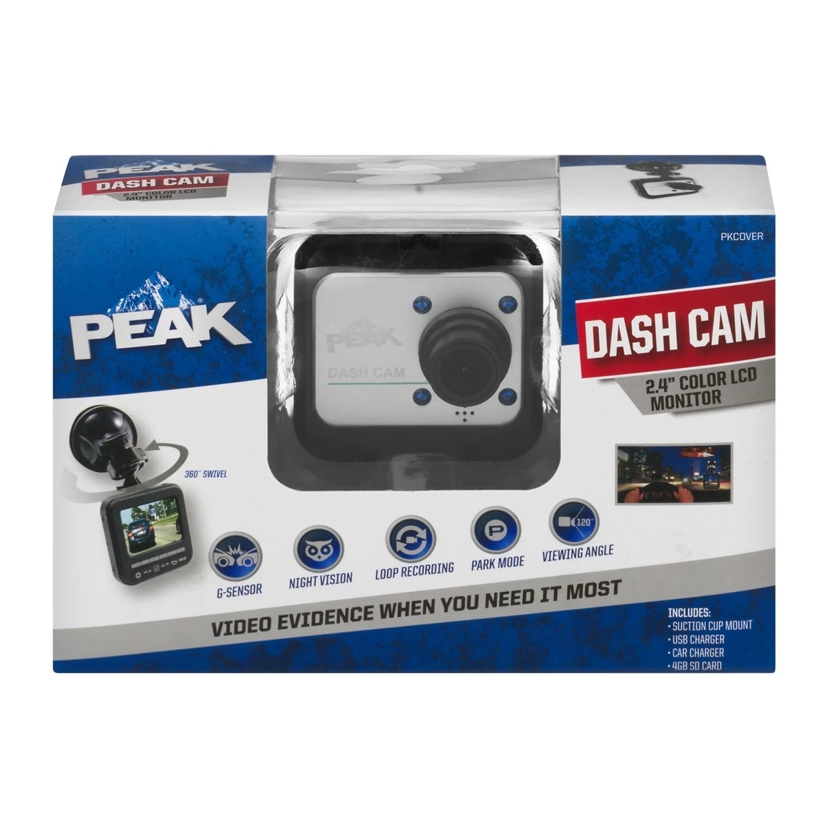 PEAK Dash Cam, 1.0 CT