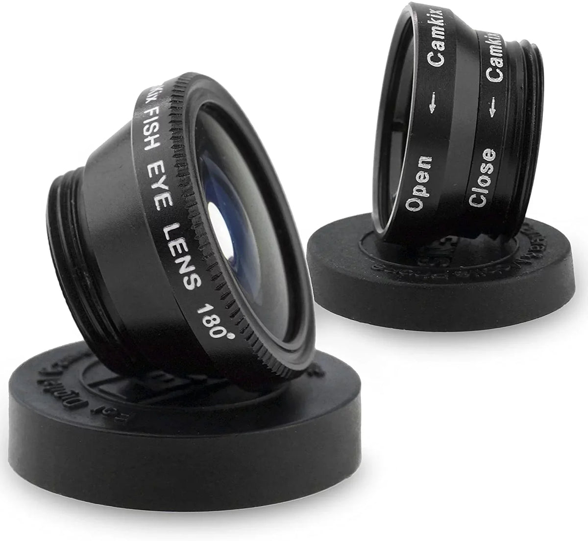 Universal 3 in 1 Cell Phone Camera Lens Kit for Sizemartphones Including - Fish Eye Lens / 2 in 1 Macro Lens & Wide Angle