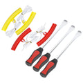 Unique Bargains Tire Sizepoon Lever Dirt Bike Tire Repair Kit with 3 Levers 4 Rim Protectors 1 Bag Aluminium Alloy