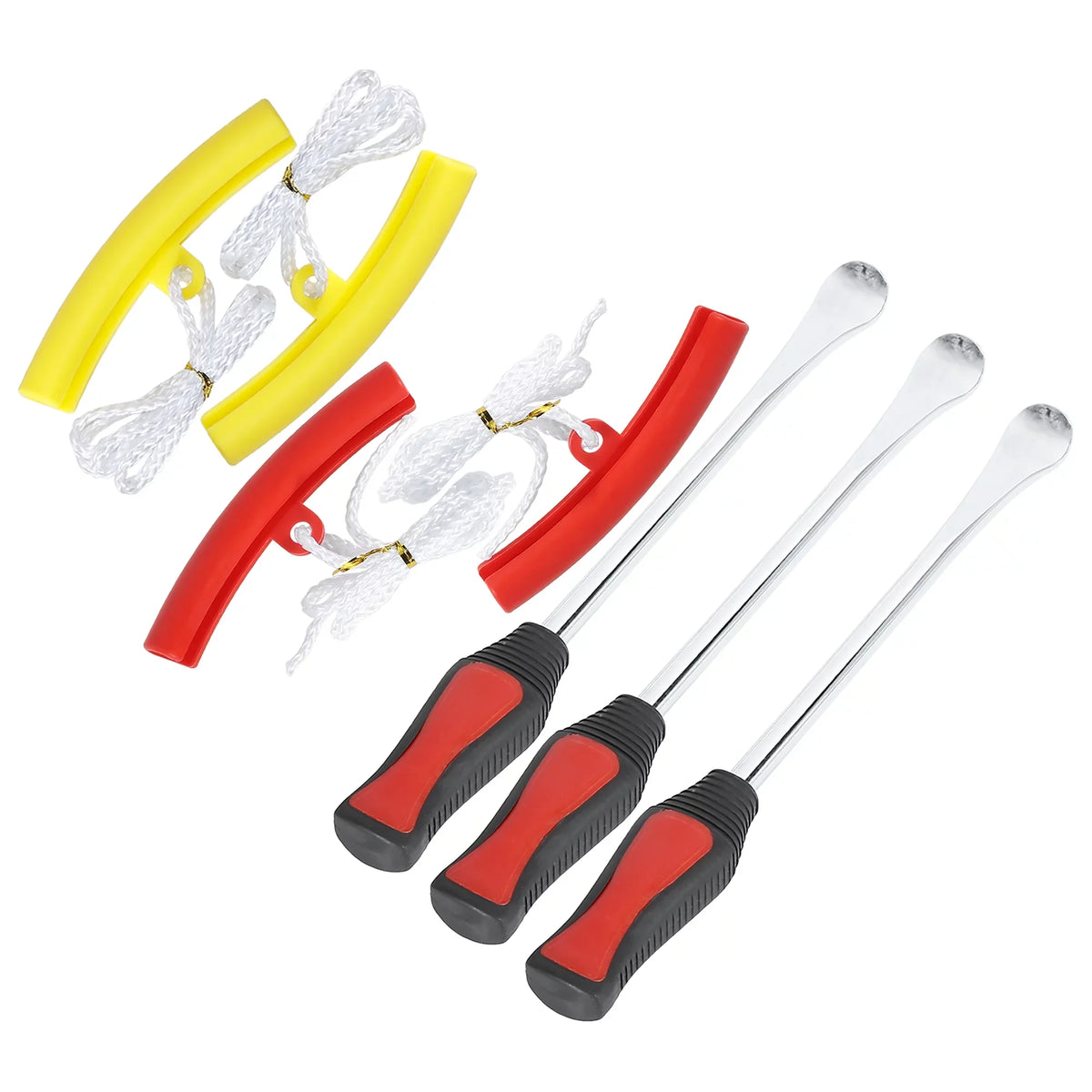 Unique Bargains Tire Sizepoon Lever Dirt Bike Tire Repair Kit with 3 Levers 4 Rim Protectors 1 Bag Aluminium Alloy