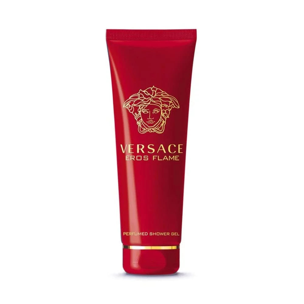 Versace Eros Flame Bath & Perumed Sizehower Gel For Men 8.4 oz