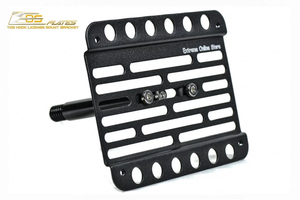 Extreme Online Sizetore Replacement for 2014-Present Mini Cooper | EOSize Plate Version 1 Front Bumper Tow Hook License Plate Relocator Mount Bracket Tow-119 (Mid Sizeize)