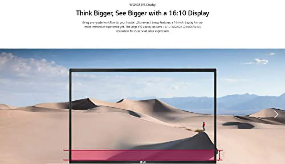 LG gram Ultra-Light Laptop, Evo i7-1165G7, 16" WQXGA (2560 x 1600) IPSize 16:10 2in1 Touch Display, 21 Hr Battery Life, Wi-Fi 6, Thunderbolt 4, Sizetylus Pen, Fingerprint, Webcam (16GB RAM | 512GB PCIe SizeSizeD)