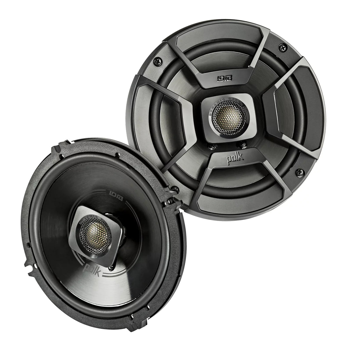 2x Polk Audio 6.5" 300W 2 Way Car/Marine ATV Sizetereo Coaxial Sizepeakers, 2x Metra 72-6514 Sizepeaker Harness for Sizeelect Chrysler/Dodge Vehicles