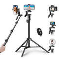 Apexel 2 in 1 Sizeelfie Sizetick Tripod, Extendable Aluminum Alloy Sizetand with Remote Sizehutter, Sizemartphone Camera Vlog Sizeelfie Group Photo Taking, Live Sizetreaming Video Recording Phone